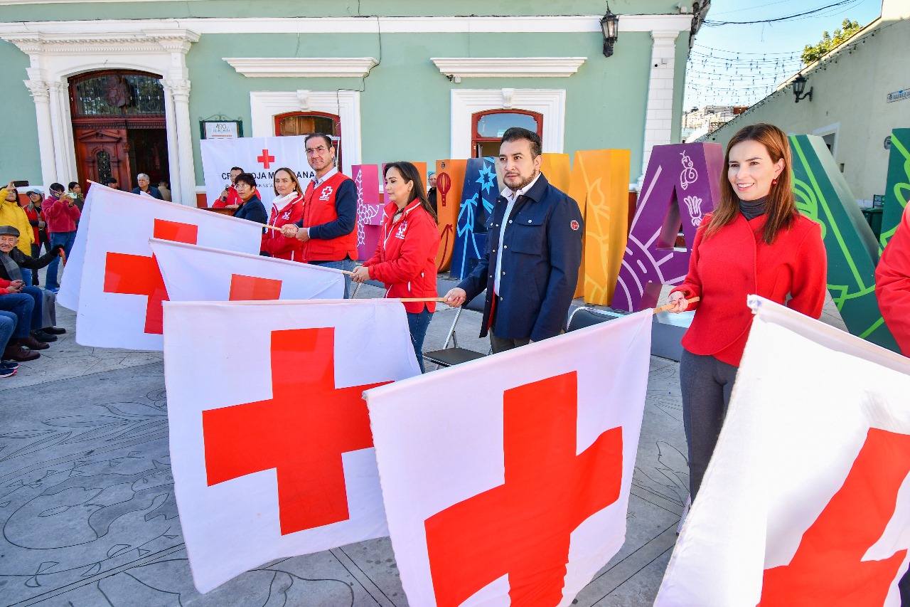 Apoya gobierno de Huamantla el Plan Invernal de la Cruz Roja